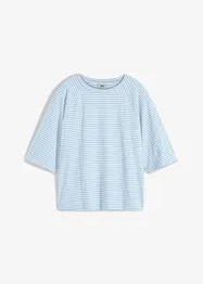 T-shirt rayé à manches raglan, col ras de cou, bonprix