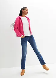 Jean bootcut taille mi-haute, extensible, bonprix