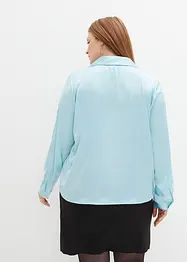 Blouse en satin, effet cache-cœur, bpc selection