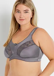 Lot de 2 soutiens-gorge grand maintien sans armatures avec bretelles rembourrées, bonprix