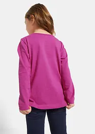 Lot de 2 T-shirts manches longues 100% coton, bonprix