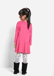 Robe en jersey + legging et robe de poupée (ens. 3 pces), bonprix