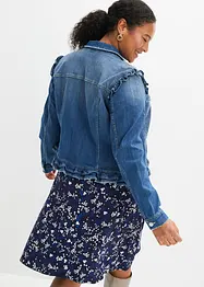 Veste en jean à volants, bonprix