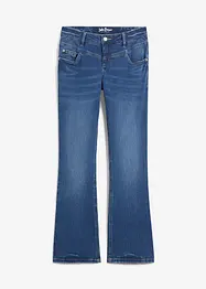 Jean bootcut taille mi-haute, extensible, bonprix