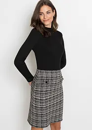 Robe courte à jupe imprimée, bonprix