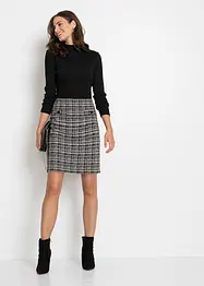 Robe courte à jupe imprimée, bonprix