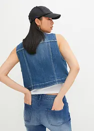 Gilet sans manches en jean extensible, bonprix