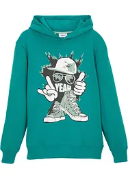 Sweat à capuche en matière douce, bonprix