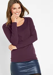 T-shirt manches longues près du corps, bonprix