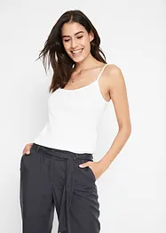 Lot de 3 tops à fines bretelles 100% coton, bonprix