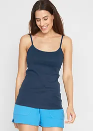 Lot de 3 tops à fines bretelles 100% coton, bonprix