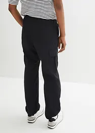 Pantalon cargo décontracté avec cordon coulissant à l'ourlet, bonprix