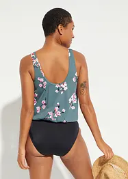 Maillot 1 pièce avec haut forme ballon, bonprix