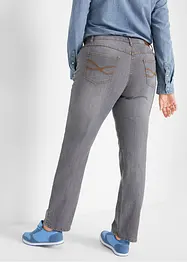 Jean droit taille mi-haute, extensible, bonprix