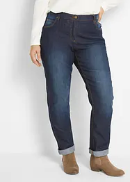 Jean droit taille mi-haute, extensible, bonprix