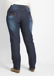 Jean droit taille mi-haute, extensible, bonprix