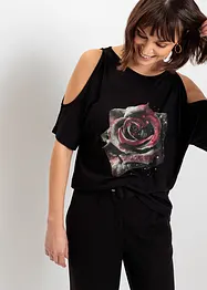 T-shirt épaules dénudées en viscose, bonprix
