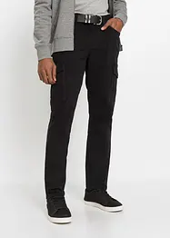 Pantalon slim extensible, jambes droites, avec poches cargo, bonprix