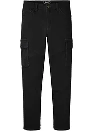 Pantalon slim extensible, jambes droites, avec poches cargo, bonprix
