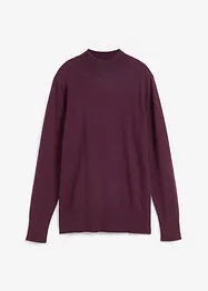 Pull basique en maille fine à col montant, bonprix