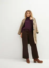 Pull basique en maille fine à col montant, bonprix