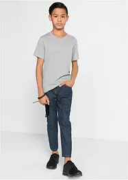 Lot de 3 pantalons à taille élastiquée, Regular Fit, Straight, bonprix