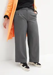 Pantalon à pinces avec taille haute élastiquée, bonprix