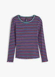 T-shirt côtelé rayé, bonprix