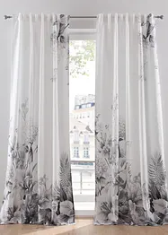 Rideau en microfibre à imprimé floral, bonprix