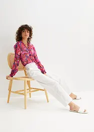Pantalon tissé en lin et coton, bonprix