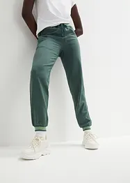 Lot de 2 pantalons molletonnés en coton mélangé, bonprix