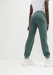 Lot de 2 pantalons molletonnés en coton mélangé, bonprix