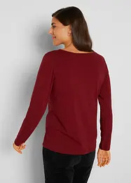 Lot de 2 T-shirts manches longues près du corps, bonprix
