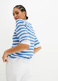 T-shirt en maille, manches 1/2, bonprix
