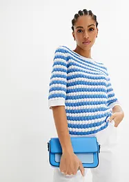 T-shirt en maille, manches 1/2, bonprix