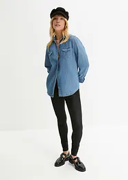 Legging aspect jean avec base zippée, bonprix