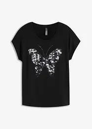 T-shirt à sequins, bonprix