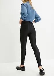Legging aspect jean avec bas de jambes zippés, bonprix