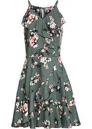 Robe à bretelles et volants, bonprix
