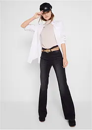 Jean bootcut taille mi-haute, sculptant, bonprix