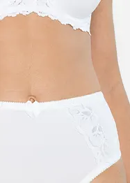 Lot de 2 slips Maxi avec dentelle, bonprix