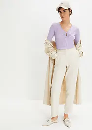T-shirt côtelé en viscose douce, bonprix