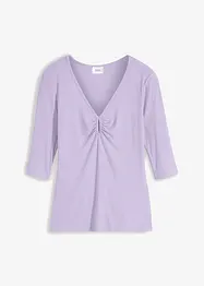 T-shirt côtelé en viscose douce, bonprix