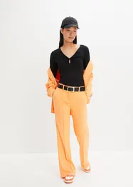 T-shirt côtelé en viscose douce, bonprix