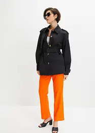 Pantalon taille haute en lin et viscose, bonprix