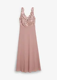 Robe longue brodée de sequins, bonprix
