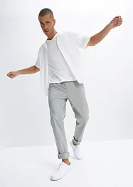 Pantalon droit extensible taille élastiquée, Regular, bonprix
