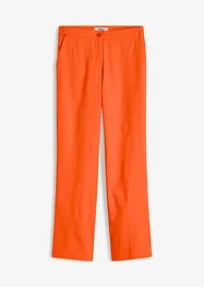Pantalon taille haute en lin et viscose, bonprix