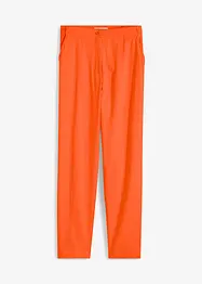 Pantalon cropped taille haute en lin et viscose, bonprix