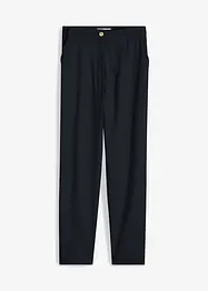 Pantalon cropped taille haute en lin et viscose, bonprix